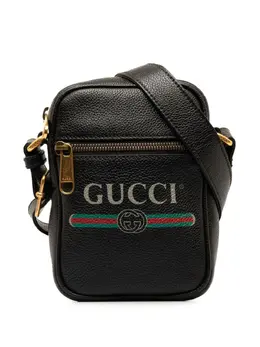 Gucci Pre-Owned: Чёрная сумка через плечо 