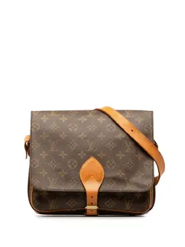 Louis Vuitton Pre-Owned: Коричневая сумка через плечо