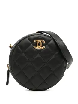 CHANEL Pre-Owned: Чёрный клатч 