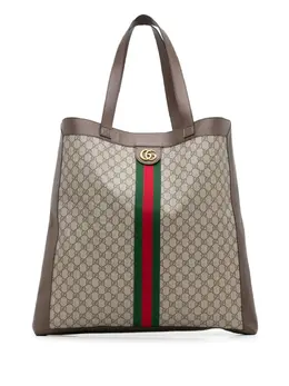 Gucci Pre-Owned: Коричневая сумка-шоппер 