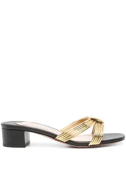 Aquazzura: Чёрные сандалии 