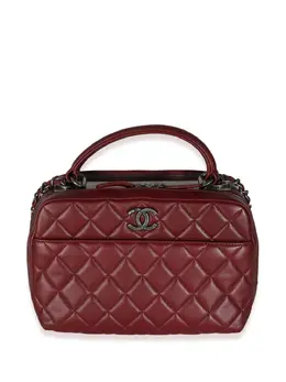 CHANEL Pre-Owned: Бордовая сумка 