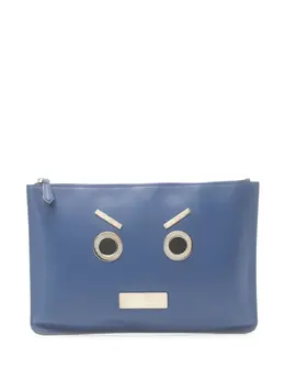 Fendi Pre-Owned: Голубой клатч