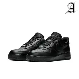 Nike: Чёрные кеды  Air Force 1