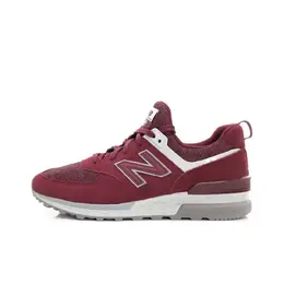 New Balance: Бордовые кроссовки  574