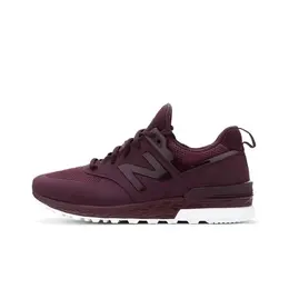 New Balance: Бордовые кроссовки  574