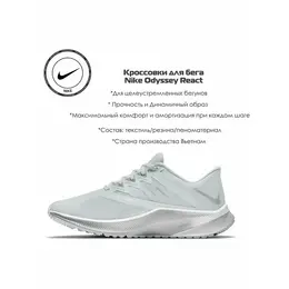 NIKE: Серые кроссовки 