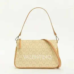 Valentino: Бежевая сумка 