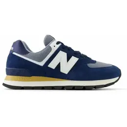 New Balance: Синие кроссовки  574