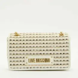 LOVE MOSCHINO: Бежевая сумка 