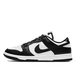 NIKE: Чёрные кроссовки  Dunk Low Retro