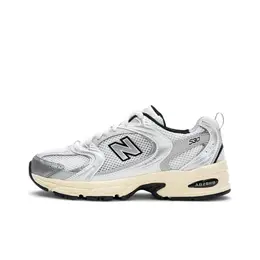 New Balance: Серебристые кроссовки  530