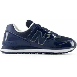 New Balance: Синие кроссовки  574