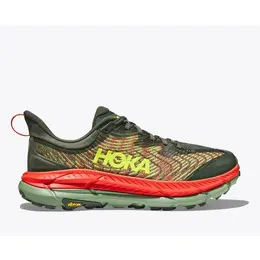 HOKA: Зелёные кроссовки