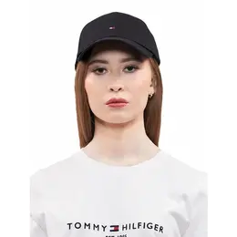 TOMMY HILFIGER: Чёрная кепка 