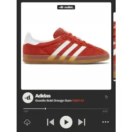 adidas: Оранжевые кроссовки  Gazelle