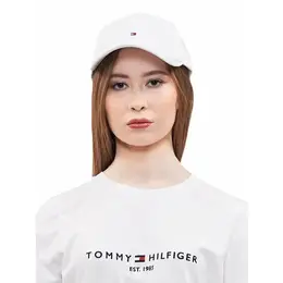 TOMMY HILFIGER: Белая кепка