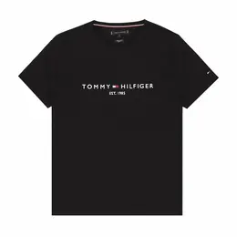 TOMMY HILFIGER: Чёрная футболка 