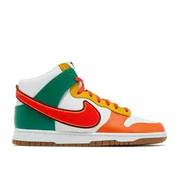 NIKE: Белые кеды  Dunk High