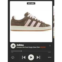 adidas: Розовые кроссовки  Campus