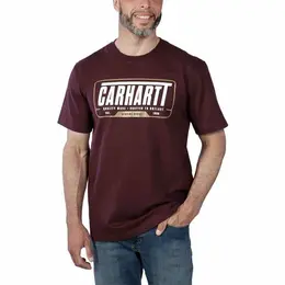 carhartt: Бордовая футболка 