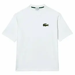 LACOSTE: Белая футболка 