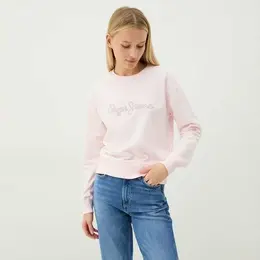 Pepe Jeans: Розовый свитшот 