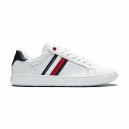 TOMMY HILFIGER: Белые кеды  Essential