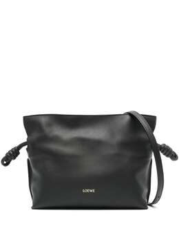 Loewe: Чёрный клатч  Flamenco Mini