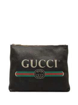 Gucci Pre-Owned: Чёрный клатч 