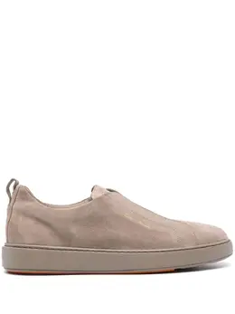 Santoni: Коричневые кроссовки 