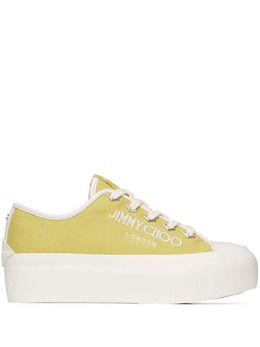 Jimmy Choo: Жёлтые кроссовки 