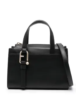 Furla: Чёрная сумка-шоппер 