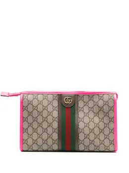 Gucci: Розовый клатч  Ophidia GG