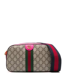 Gucci: Коричневая сумка  Ophidia GG