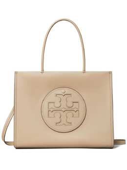 Tory Burch: Бежевая сумка-шоппер  Ella