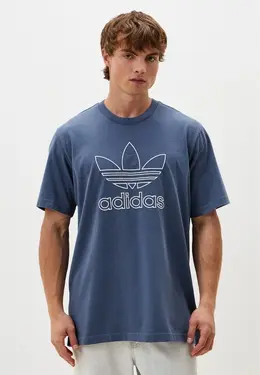 adidas Originals: Синяя футболка 