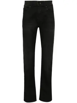 7 For All Mankind: Чёрные джинсы  Slimmy