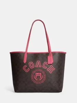 Coach: Коричневая сумка 