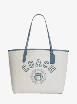 Coach: Белая сумка 