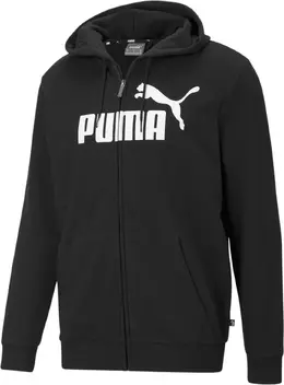 PUMA: Чёрная толстовка  Ess