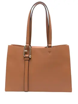 Furla: Коричневая сумка-шоппер 
