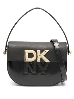 DKNY: Чёрная сумка-шоппер 