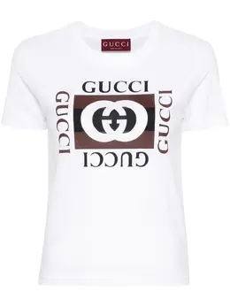 Gucci: Футболка с принтом 