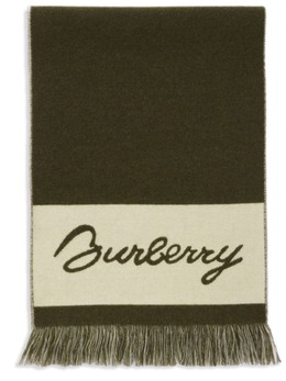 Burberry: Зелёный шарф 