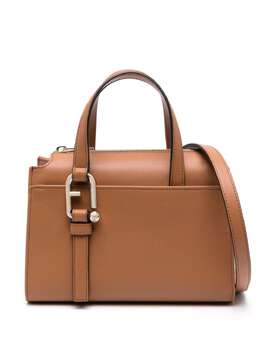 Furla: Коричневая сумка-шоппер 