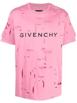 Givenchy: Рваная футболка 