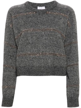 Brunello Cucinelli: Свитер с блёстками 