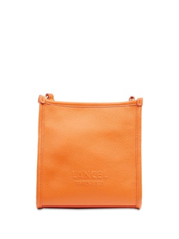 Lancel: Оранжевая сумка через плечо 