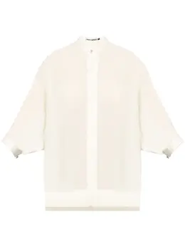 Issey Miyake: Топ с воротником 